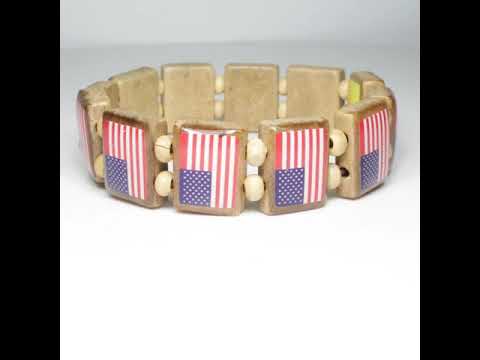 All American Flag (AF 12 tile) - Fundraising Bracelet